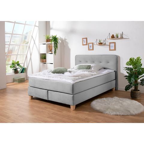 Home affaire Boxspring Fargo in extra lang 220 cm, met topmatras, 3 uitvoeringen, 4, breedten