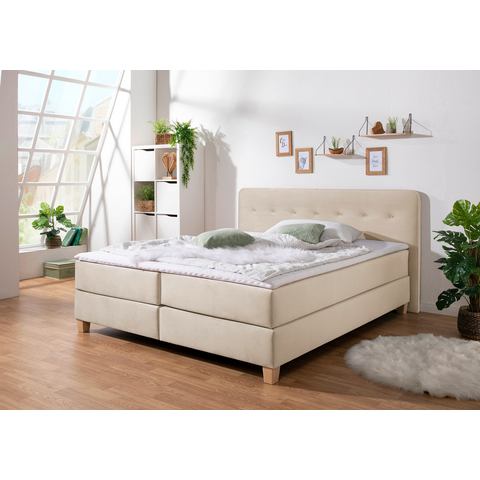 Home affaire Boxspring Fargo in extra lang 220 cm, met topmatras, 3 uitvoeringen, 4, breedten