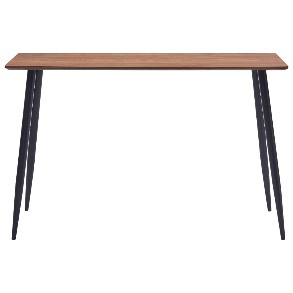 vidaXL Eettafel 120x60x75 cm MDF bruin