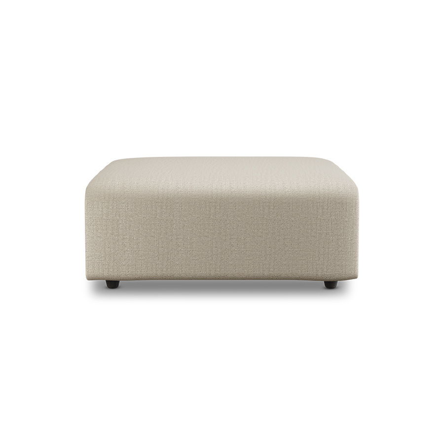 HKLIVING-collectie Jax bank element hocker pure ivory