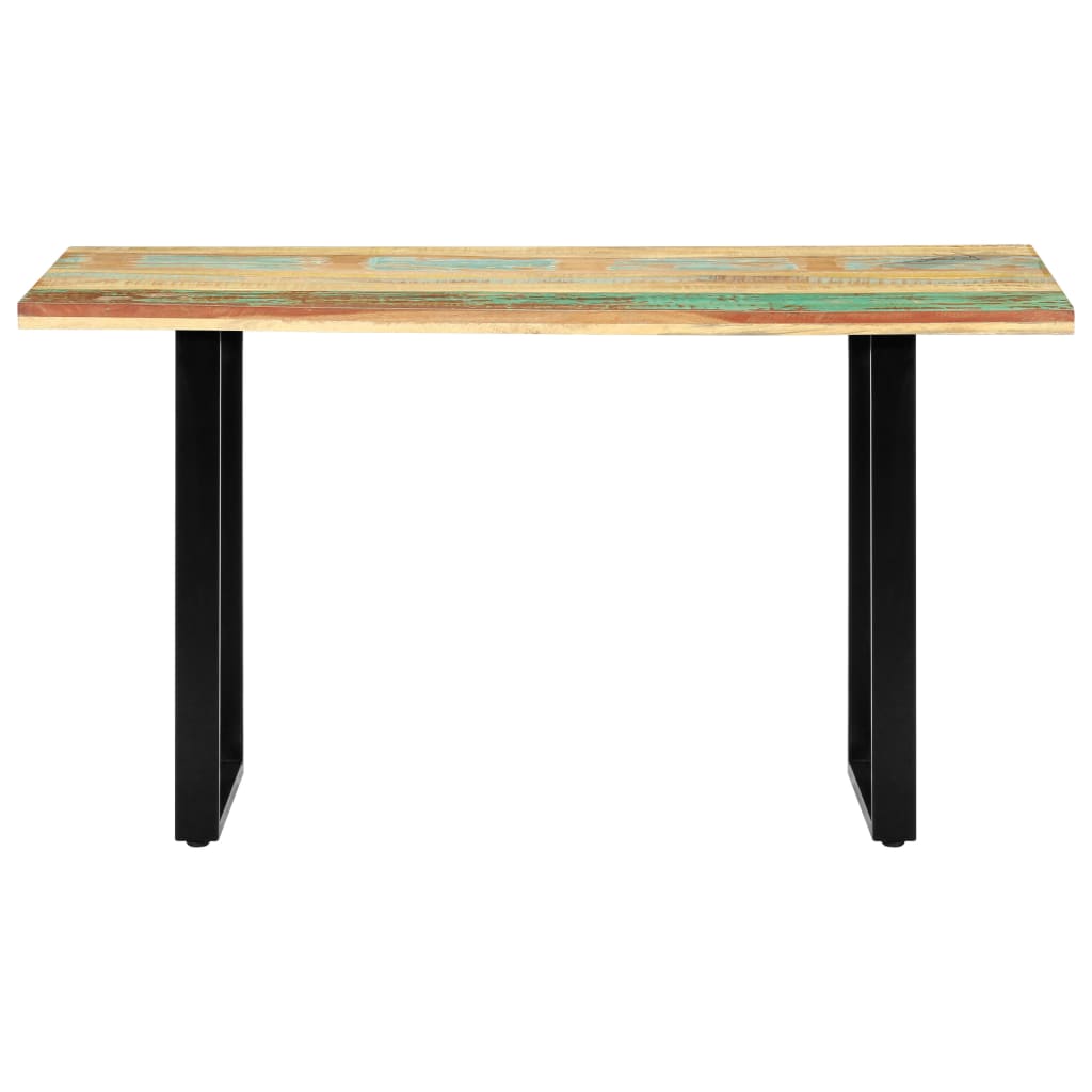 vidaXL Eettafel 140x70x76 cm massief gerecycled hout