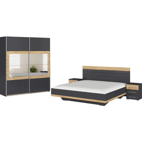 Rauch Slaapkamerserie Tarragona Kast in 3 breedtes, bed in 2 breedtes, 2 nachttafels MADE IN GERMANY (set)