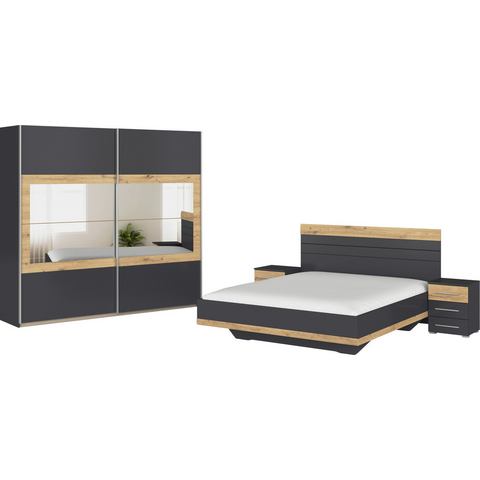 Rauch Slaapkamerserie Tarragona Kast in 3 breedtes, bed in 2 breedtes, 2 nachttafels MADE IN GERMANY (set)