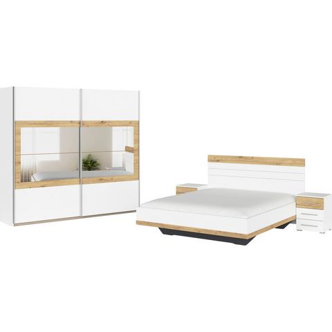 Rauch Slaapkamerserie Tarragona Kast in 3 breedtes, bed in 2 breedtes, 2 nachttafels MADE IN GERMANY (set)