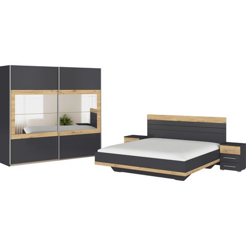 Rauch Slaapkamerserie Tarragona Kast in 3 breedtes, bed in 2 breedtes, 2 nachttafels MADE IN GERMANY (set)