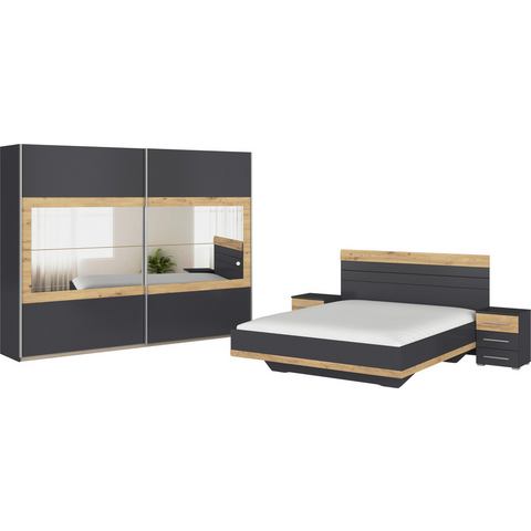 Rauch Slaapkamerserie Tarragona Kast in 3 breedtes, bed in 2 breedtes, 2 nachttafels MADE IN GERMANY (set)