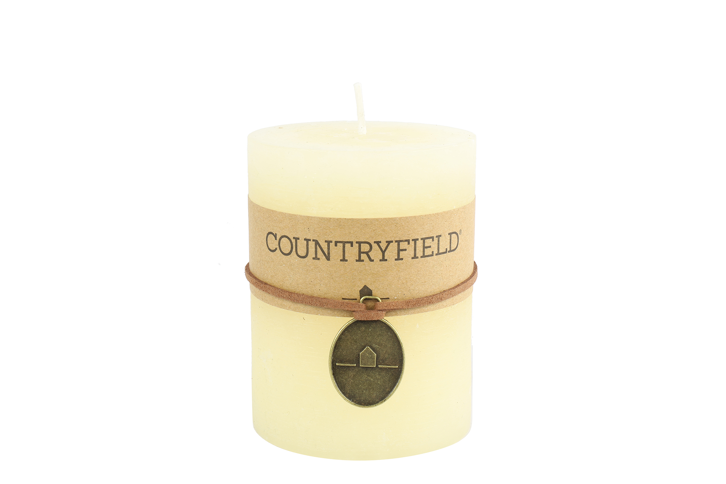 Countryfield Kaars effen rond Tonnie S creme - 