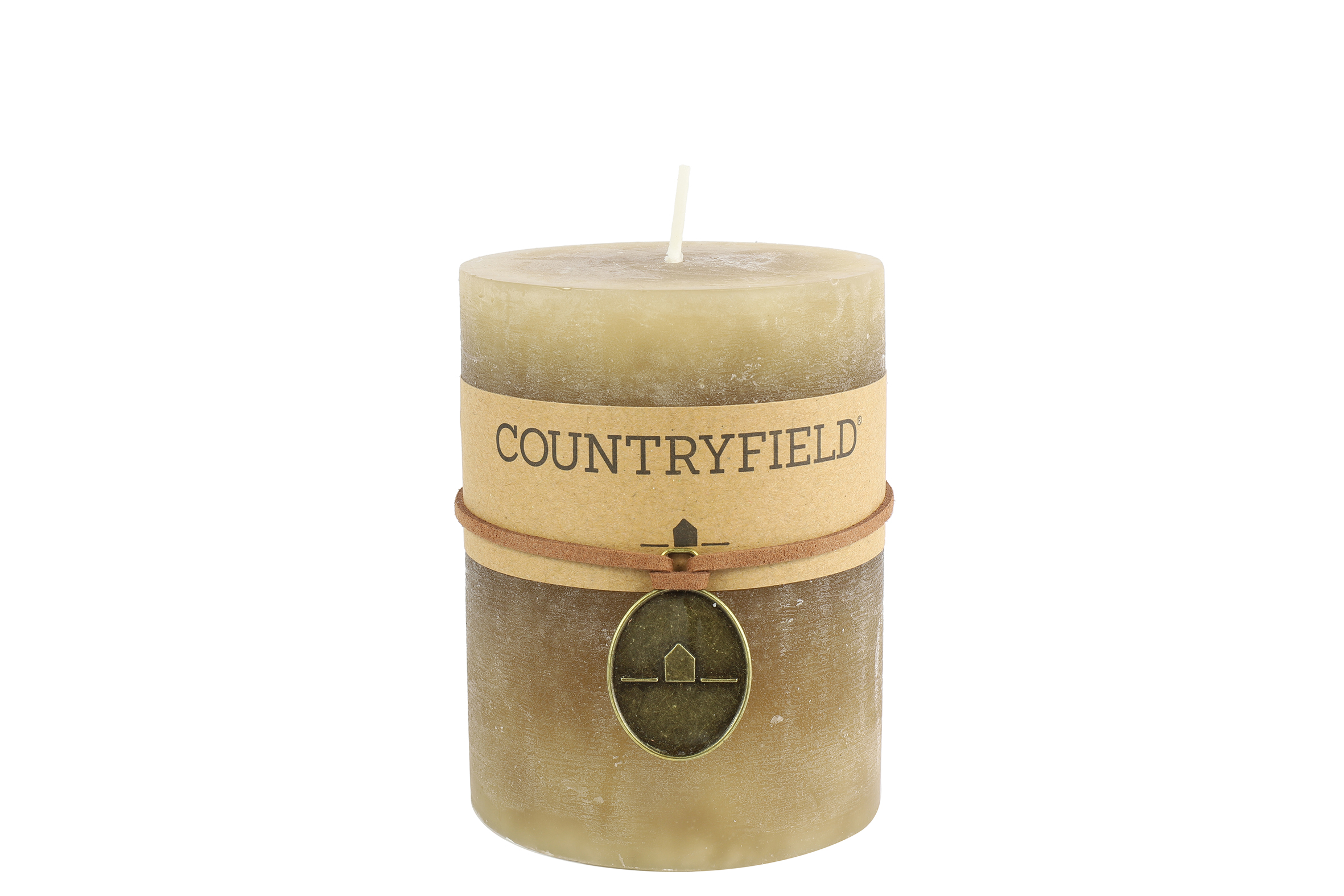 Countryfield Kaars effen rond Tonnie M beige - 