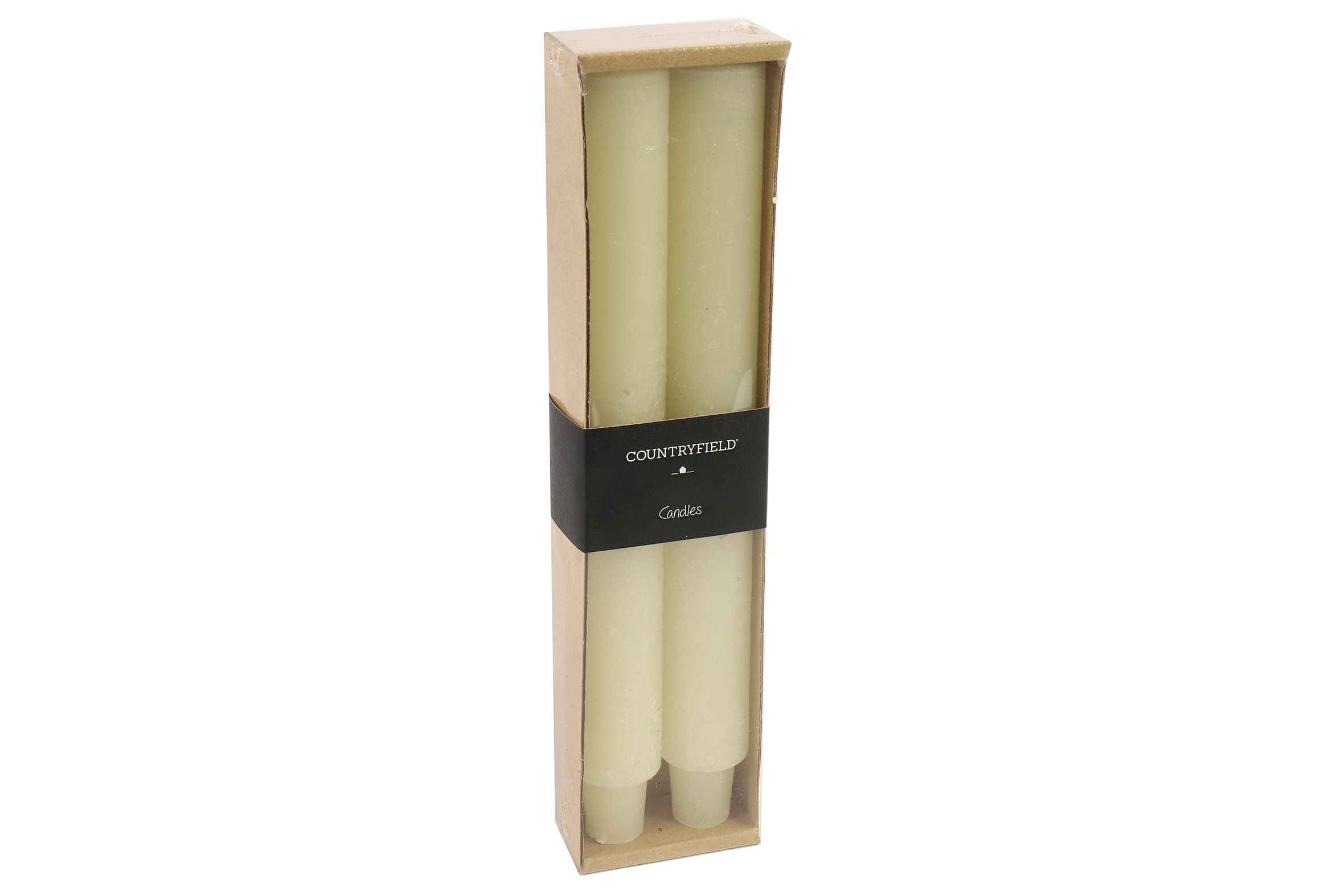 Countryfield Kaars dia. 3 cm, hoogte: 25 cm Vela 2 stuks creme - 