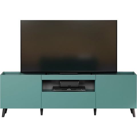 Andas Tv-meubel Mikkeline mat, bxh: ca. 181 x 60 cm, tv-kast, blauw, turquoise (1 stuk)