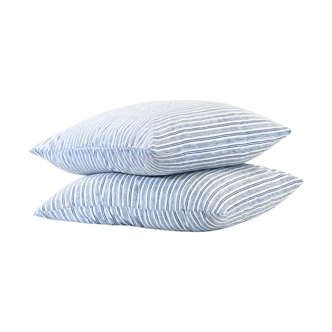 HappyBed | Blue stripes kussensloop set 2 stuks - 60x70cm - 100% Microvezel