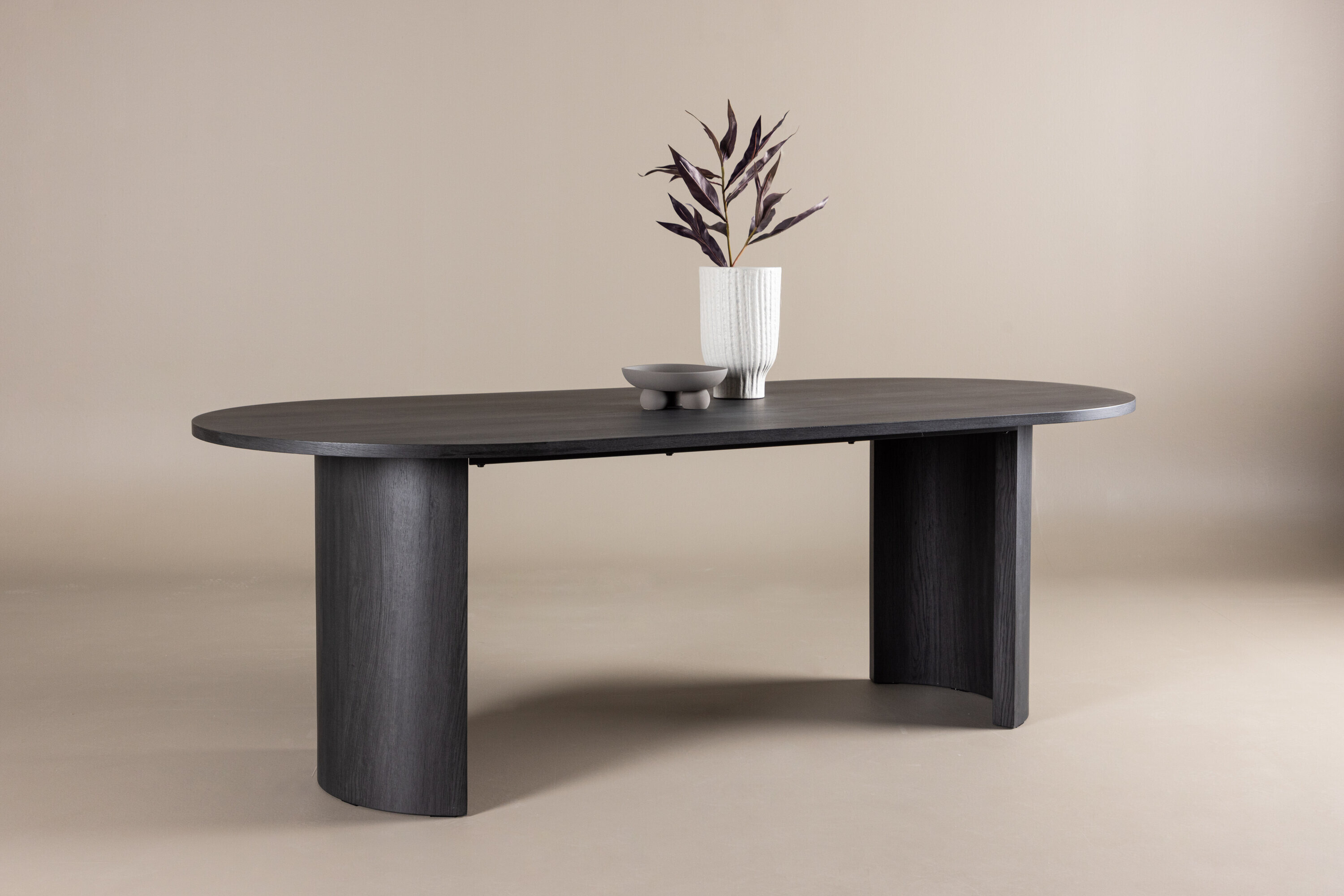 Nohr Ovale Eettafel Marysol 220 x 100cm - Zwart - Ovaal