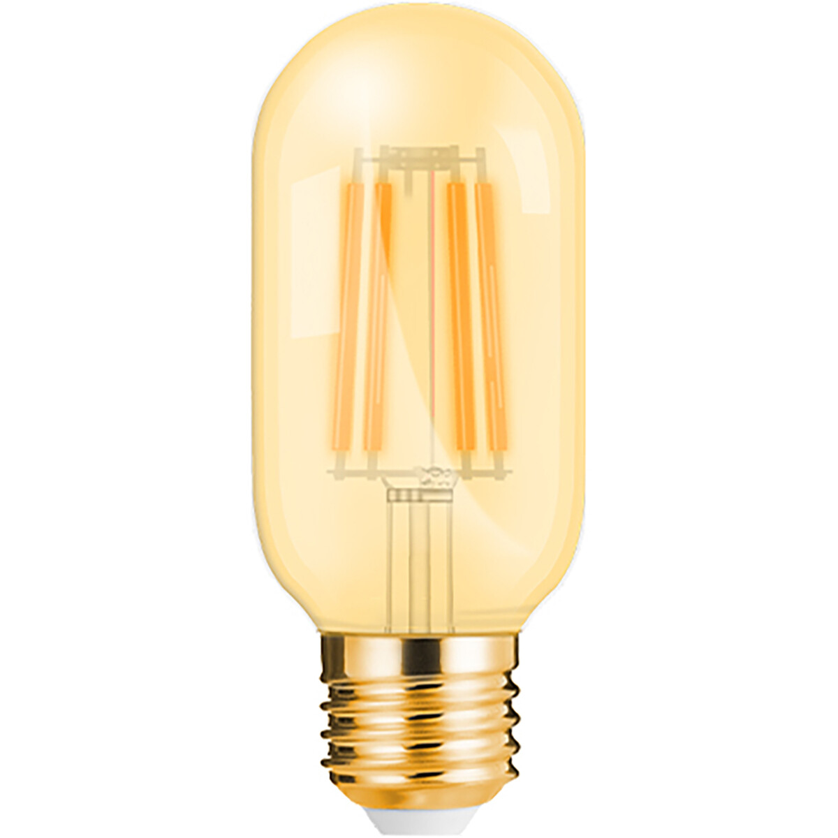 BES LED LED Lamp E27 Buis Filament - Brinton - Amber 4W 360lm - 822 Zeer Warm Wit 2200K - T45 | Vervangt 32W