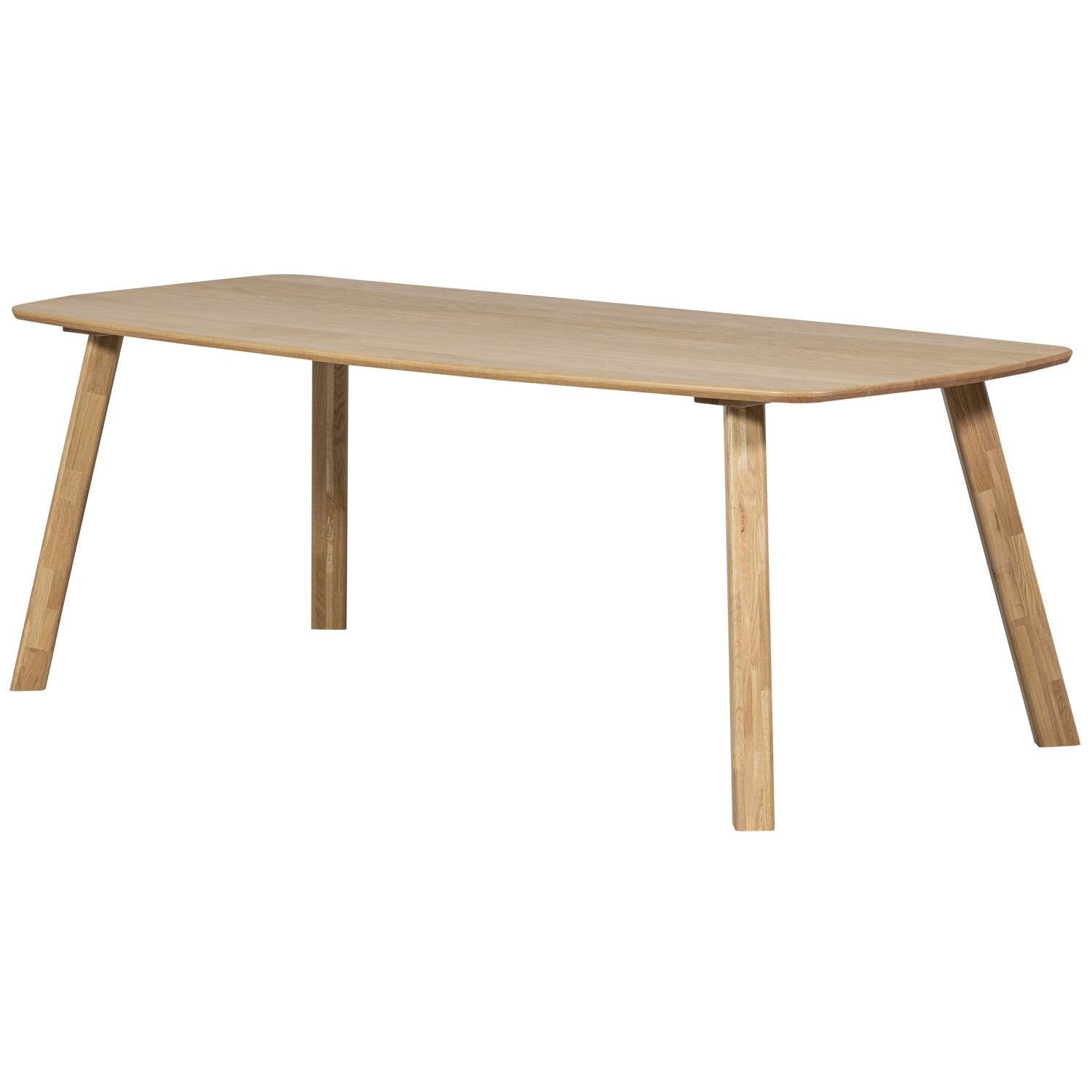 WOOOD Deens Ovale Eettafel Tablo Eikenhout - Transparant