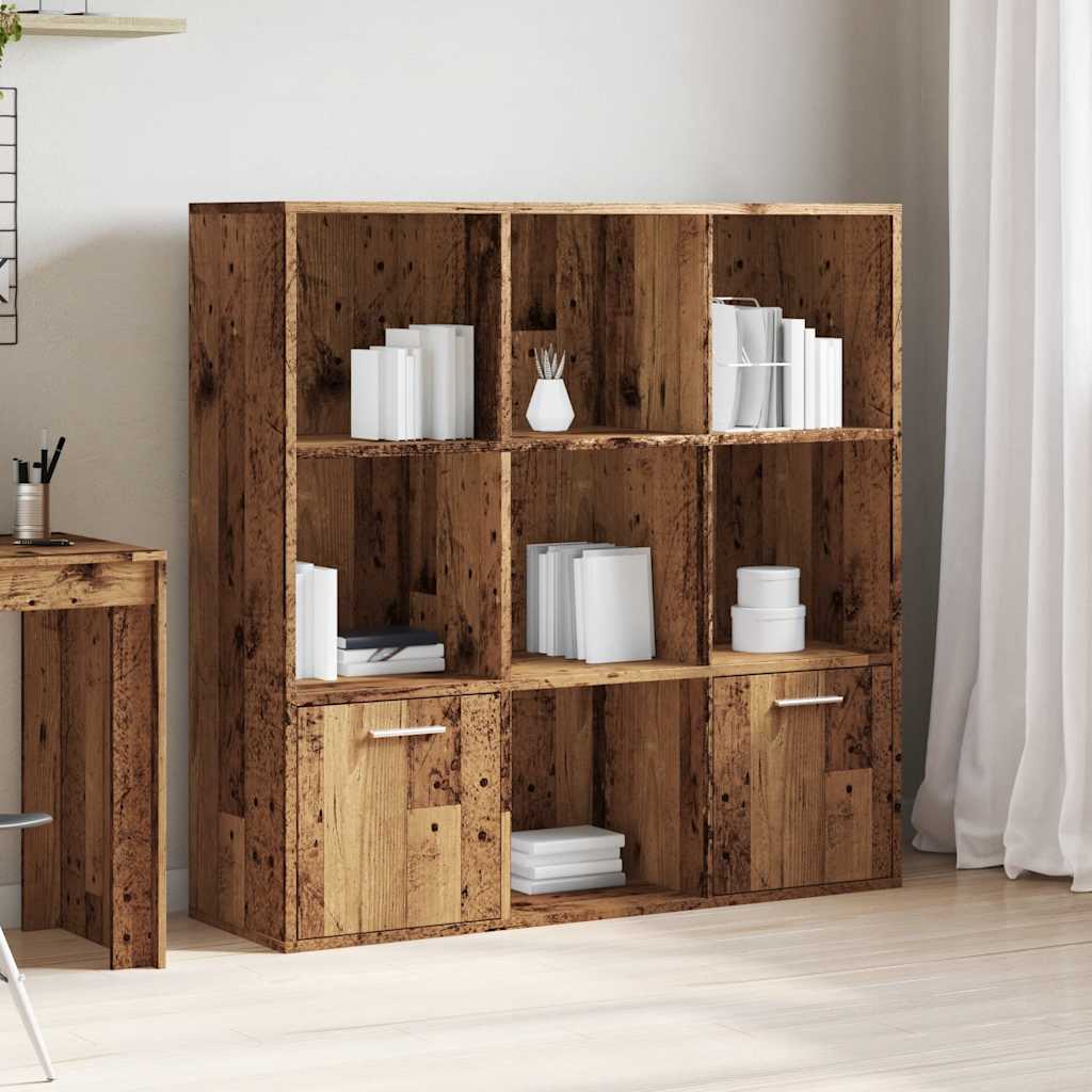 vidaXL Boekenkast 98x29x97,5 cm bewerkt hout oud houtkleurig