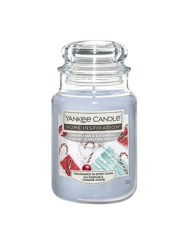 Yankee candle home inspiration Geurkaars snowflakes & sleighrides 538 Gram