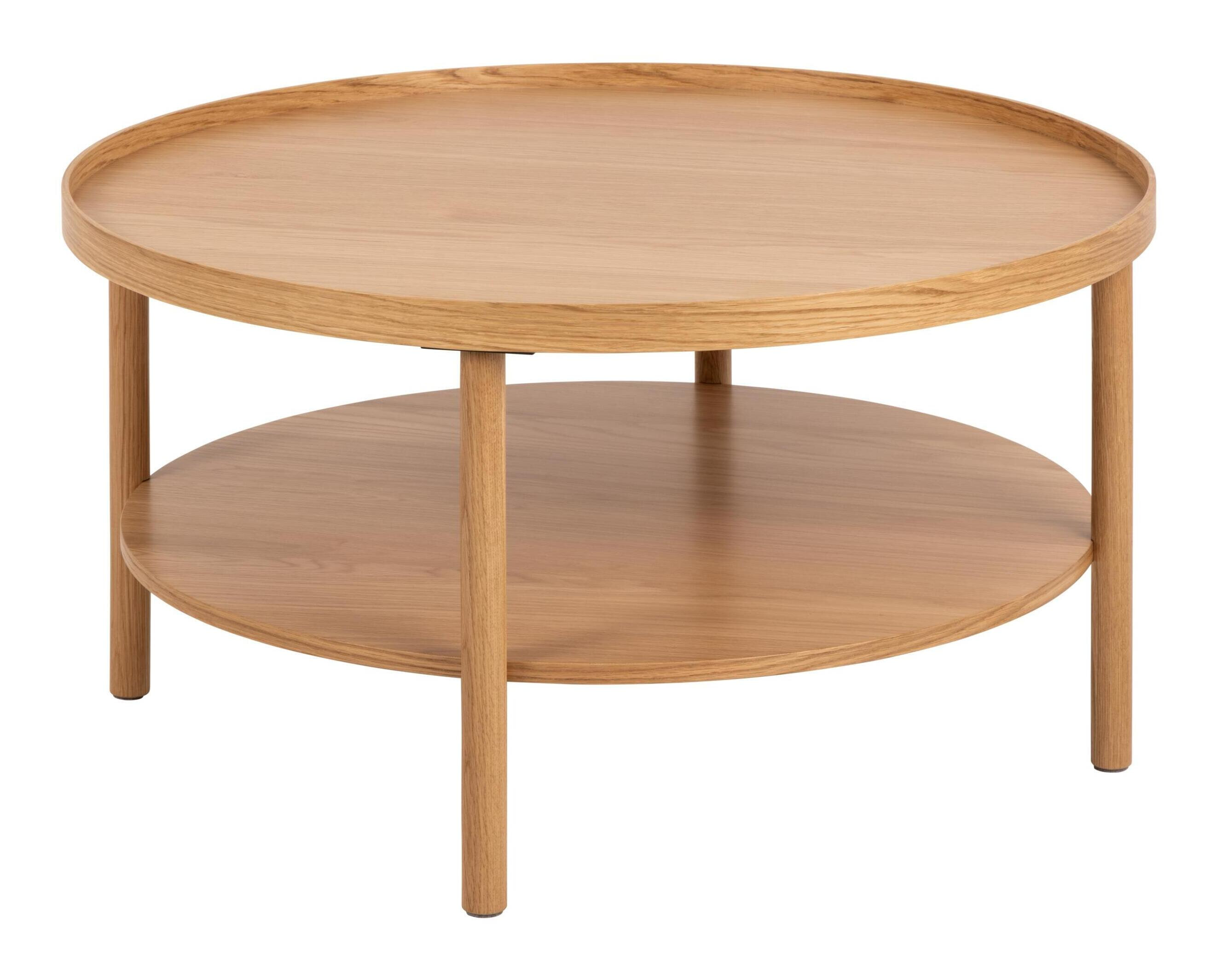 Bendt Ronde Salontafel Jazzmen Eiken, 80cm - Naturel