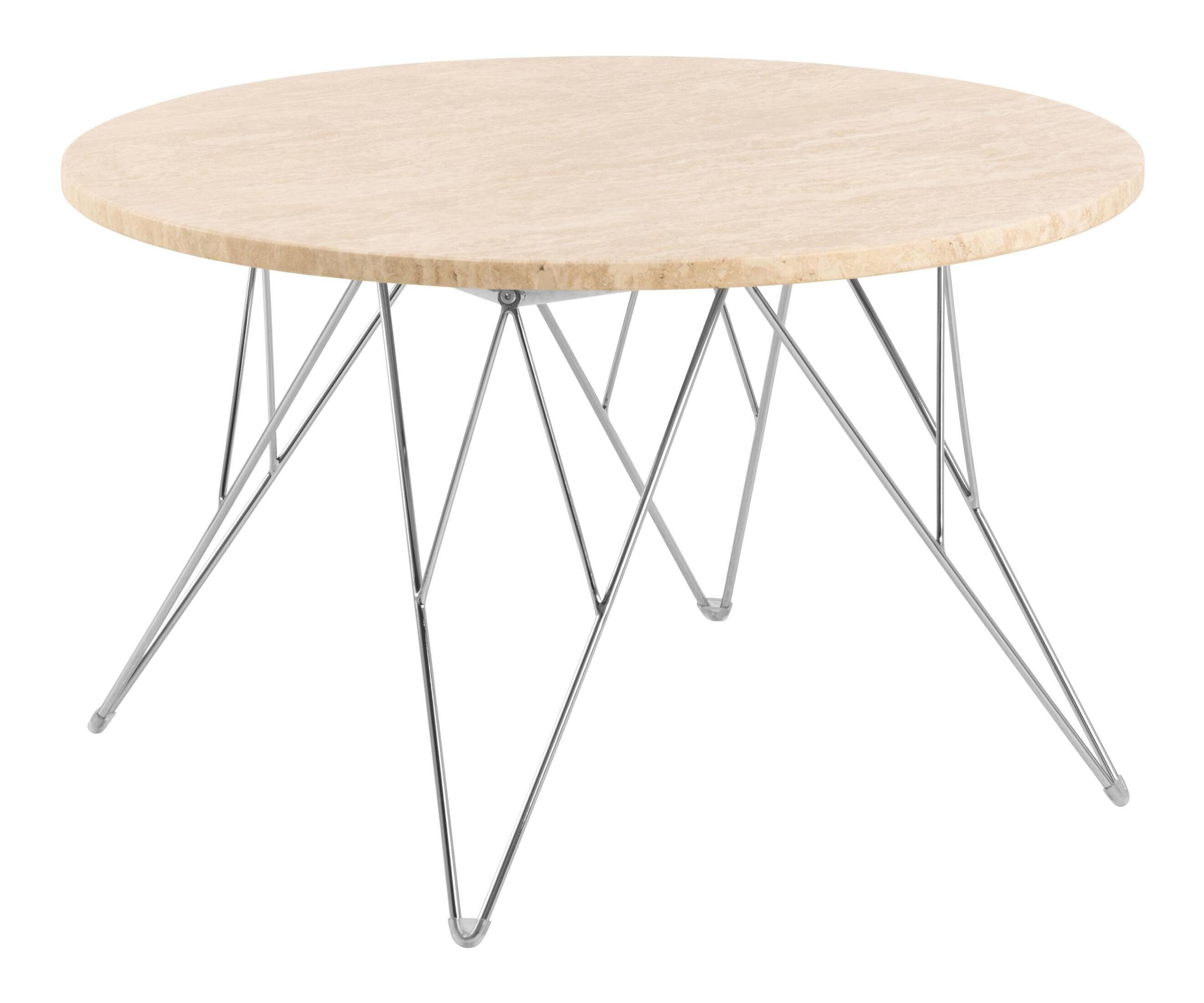 Bendt Ronde Salontafel Nadia Travertin, 80cm - Beige