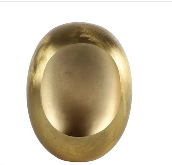 Decostar Theelichthouder Eggy goud L - 