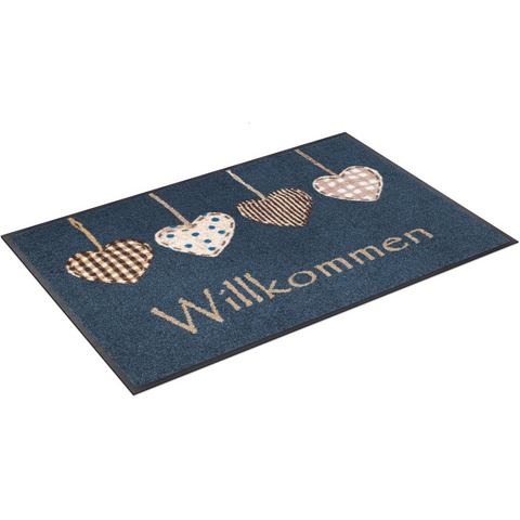 Wash+dry by Kleen-Tex Mat Cottage Hearts Inloopmat, antislip, geschikt voor binnen en buiten