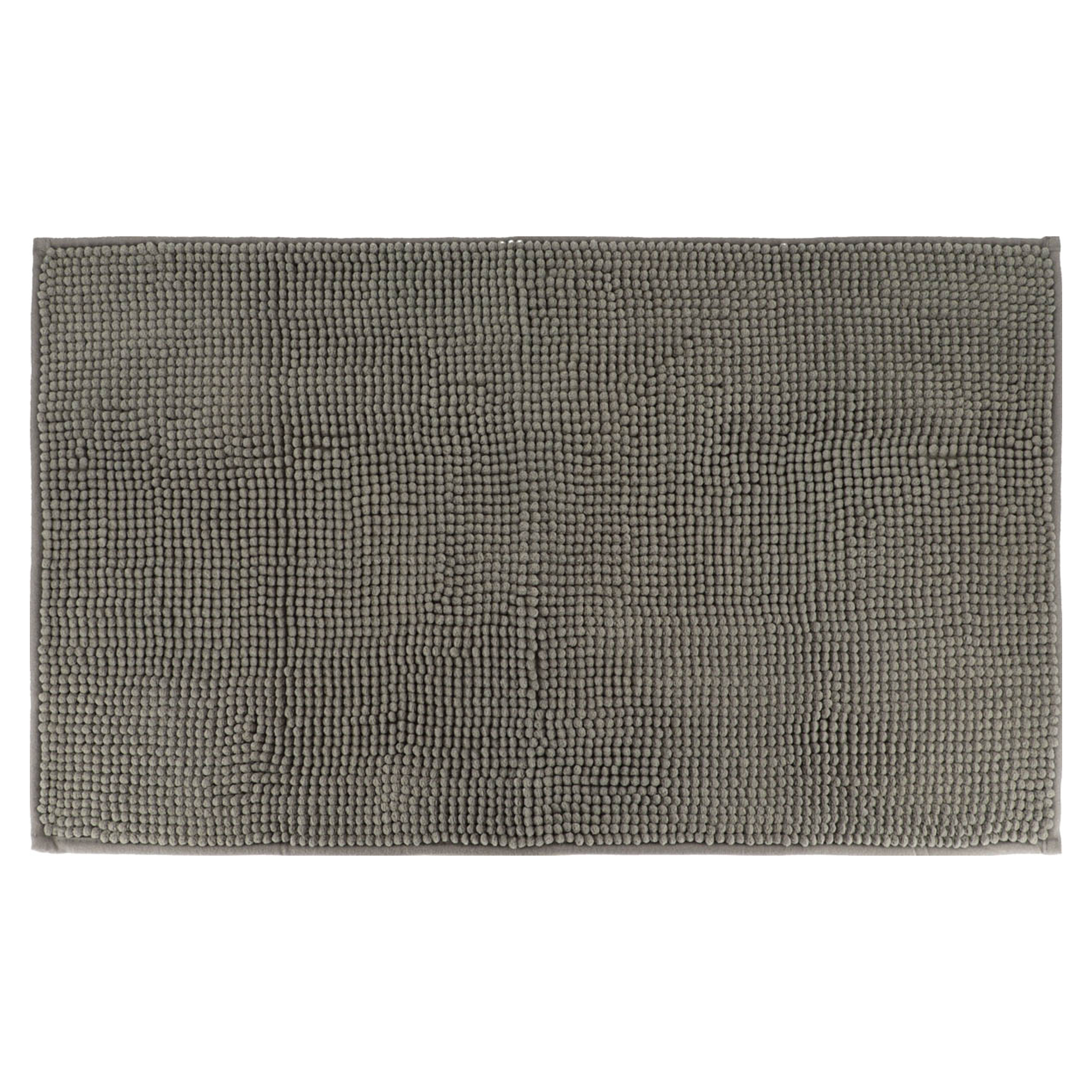 Tendance Badmat microfiber - absorberend - grijs - 45 x 75 cm -