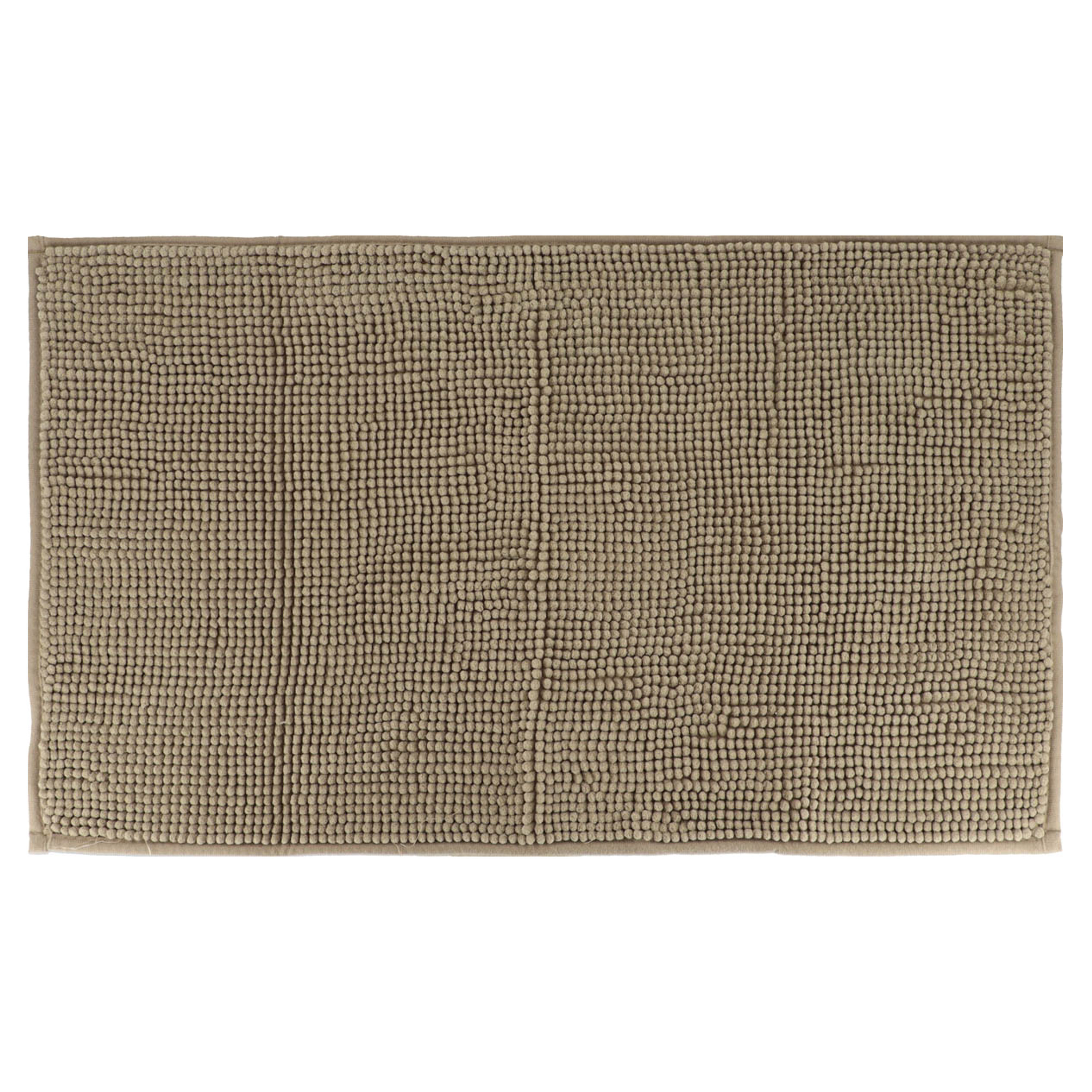 Tendance Badmat microfiber - absorberend - taupe - 45 x 75 cm -