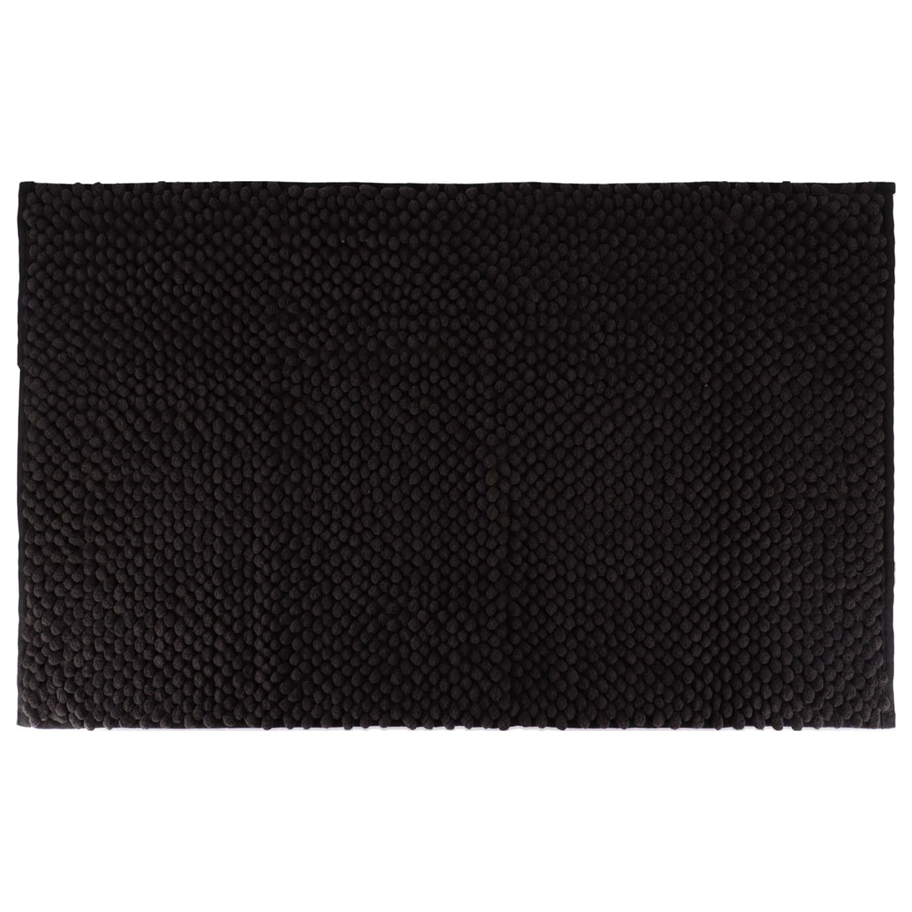 Tendance Badmat microfiber - absorberend - zwart - 50 x 80 cm -