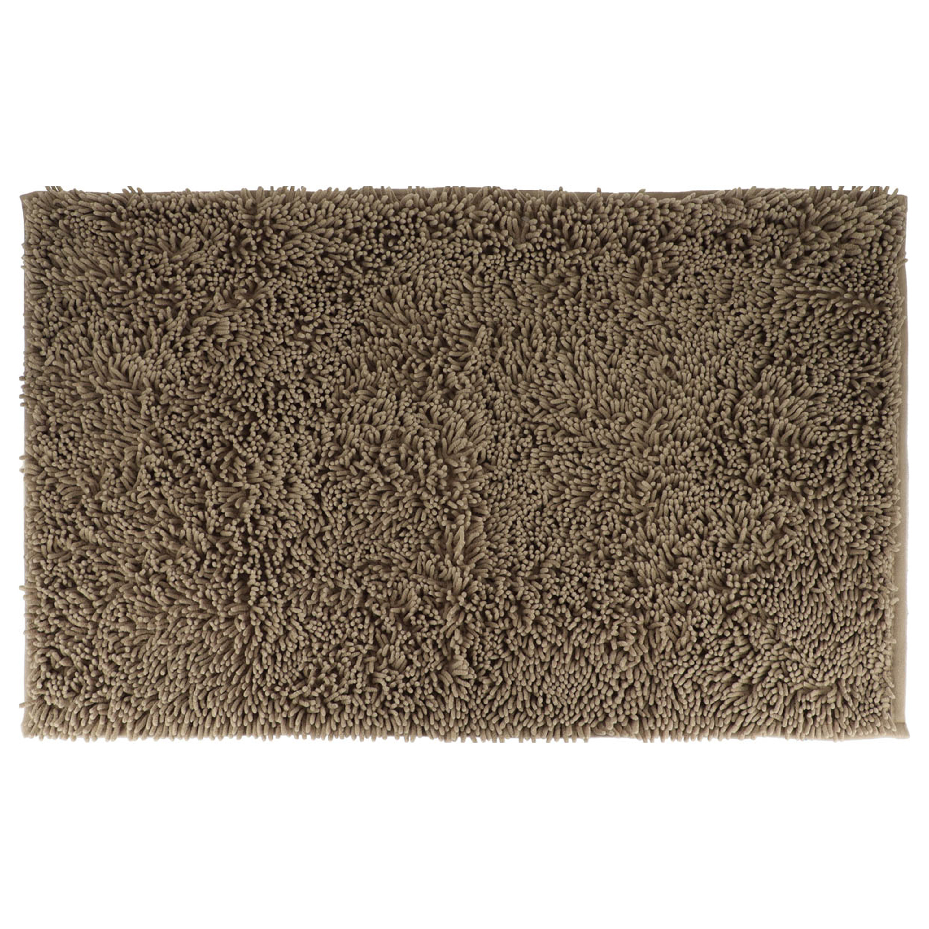 Tendance Badmat microfiber - hoogpolig - taupe - 50 x 80 cm -