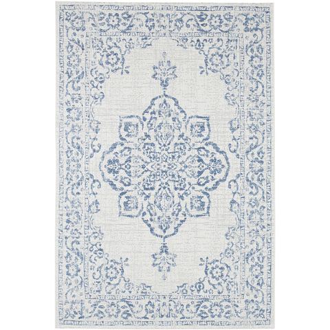 NORTHRUGS Vloerkleed Tilos In- & outdoor, korte pool, oriëntaals, vintage, woonkamer, tuin