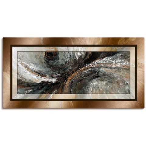 Artland Artprint Goud abstract 2 als artprint van aluminium, artprint voor buiten, artprint op linnen, poster in verschillende maten. maten