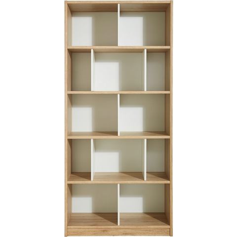 Wimex Staand rek Joker boekenrek, multifunctioneel rek met veel vakken, 198 cm hoog, 90 cm breed