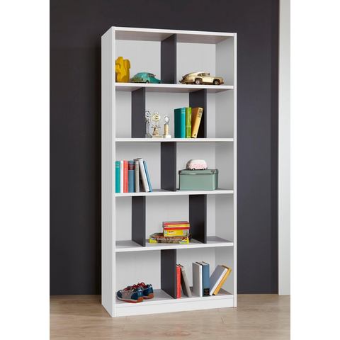 Wimex Staand rek Joker boekenrek, multifunctioneel rek met veel vakken, 198 cm hoog, 90 cm breed