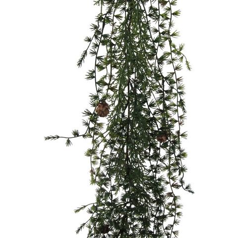 Creativ green Winterse kunstplant Kerstversiering, kerstguirlande guirlande met kegels, lengte 190 cm (1 stuk)