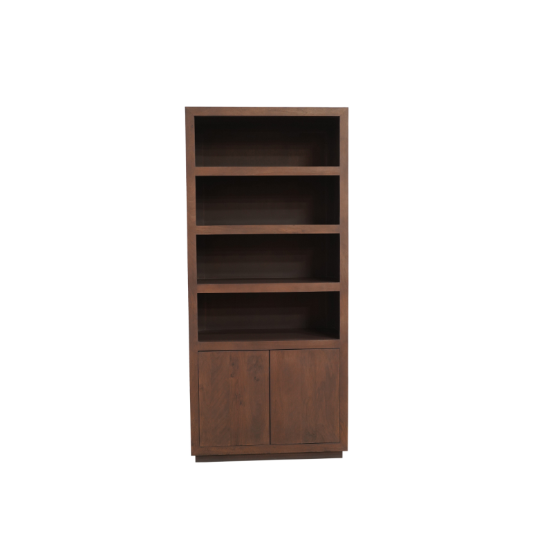 Het Steigerhouthuis Boekenkast Brussel Walnut | 90 cm