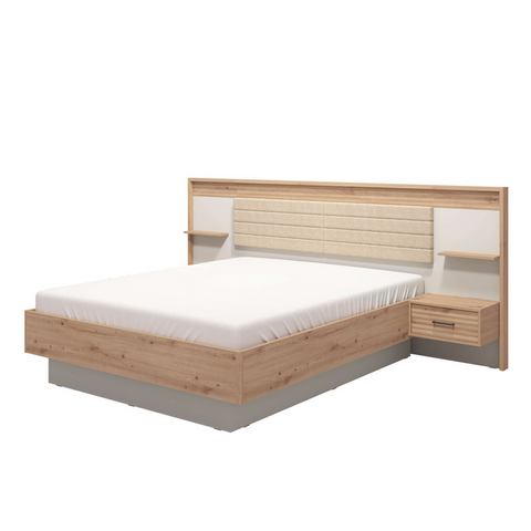 INOSIGN Bedframe Modena Bett, mit teilgepolstertem Kopfteil