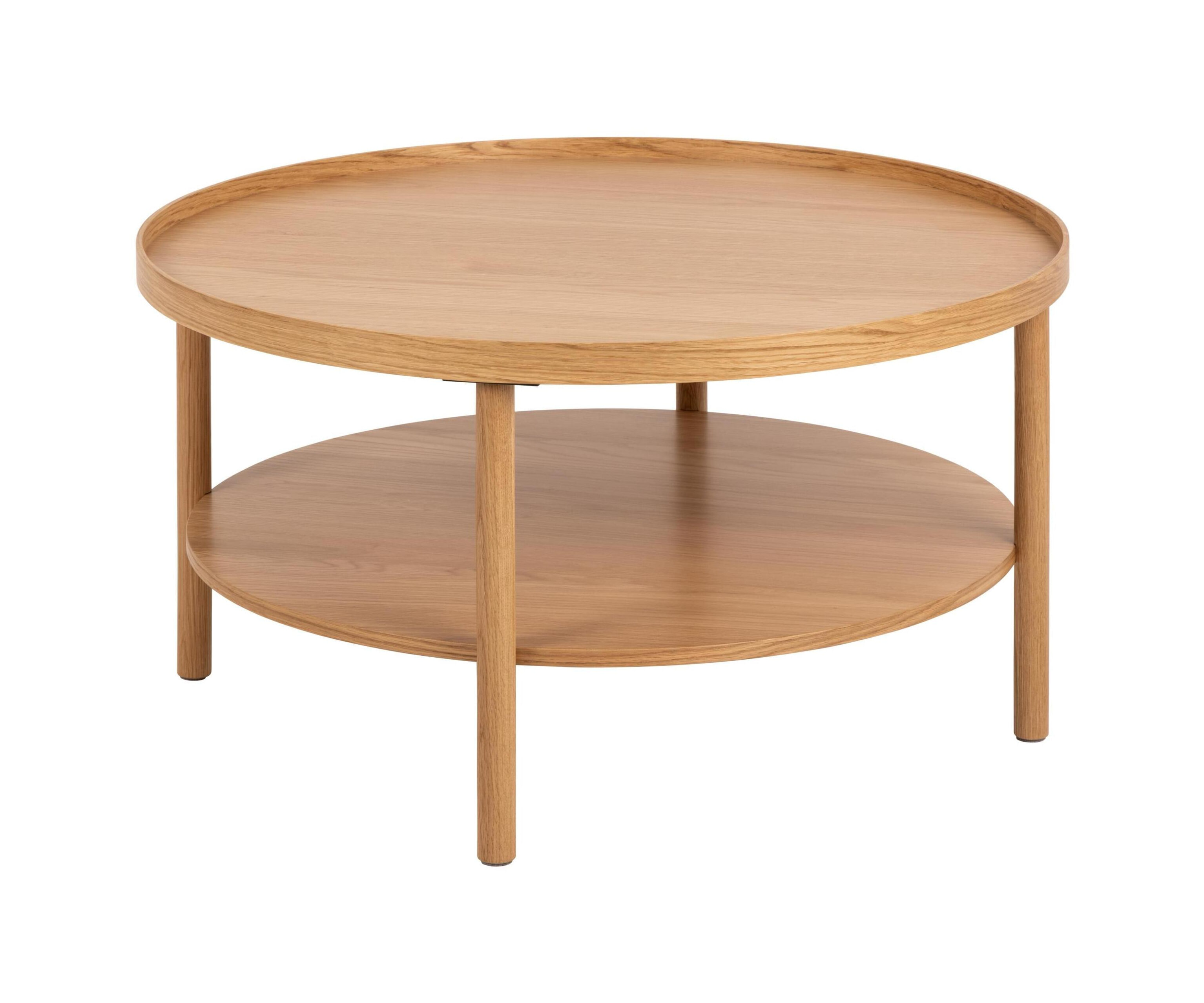 Bendt Ronde Salontafel Jazzmen Eiken, 80cm - Naturel