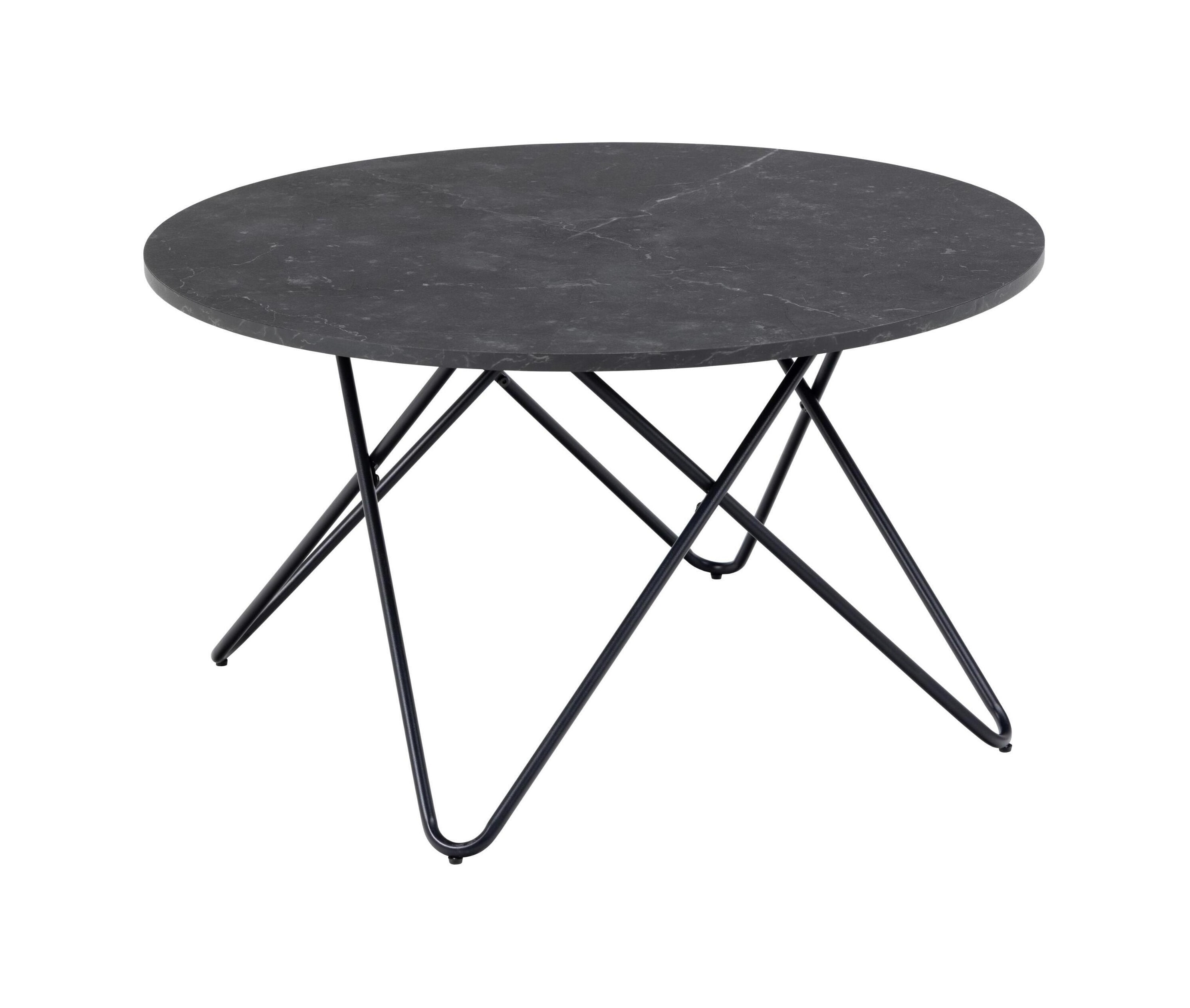 Bendt Ronde Salontafel Constantinos Marmer, 80cm - Zwart