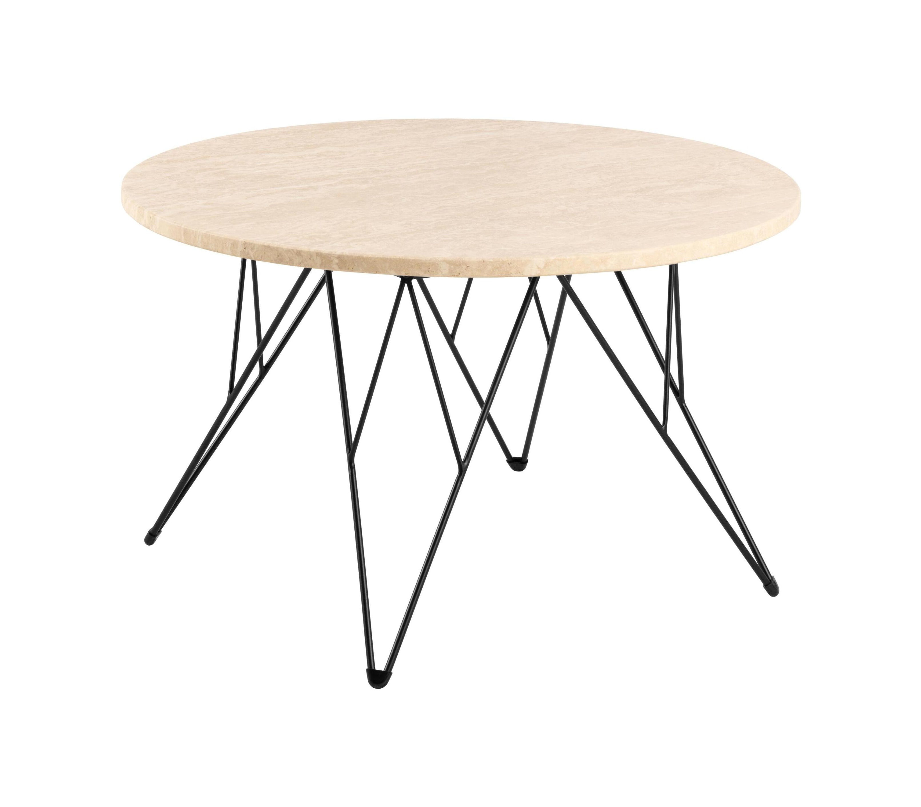 Bendt Ronde Salontafel Nadia Travertin, 80cm - Beige