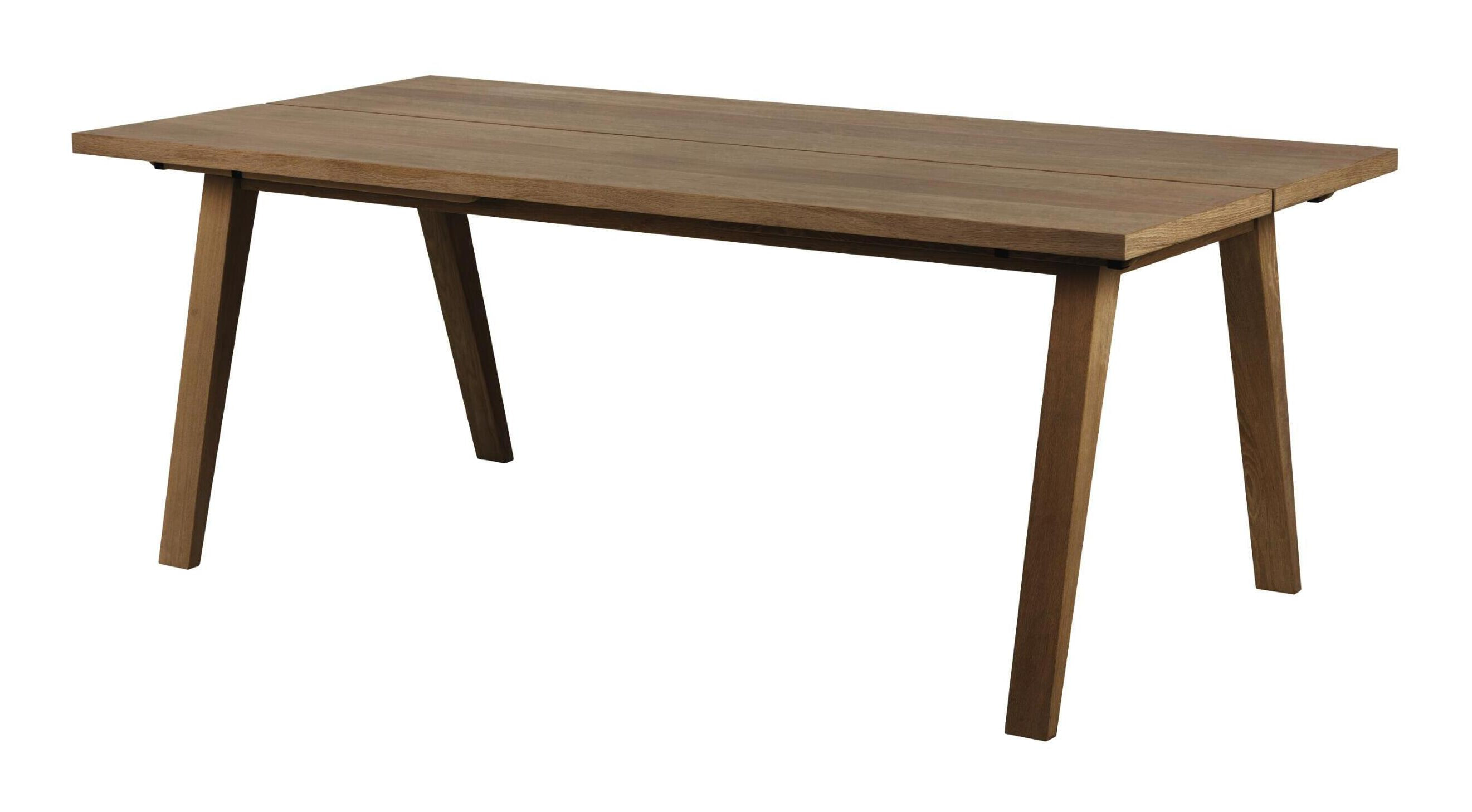 Bendt Uitschuifbare Eettafel Mads Eiken, 200/243/286 x 95cm - Bruin