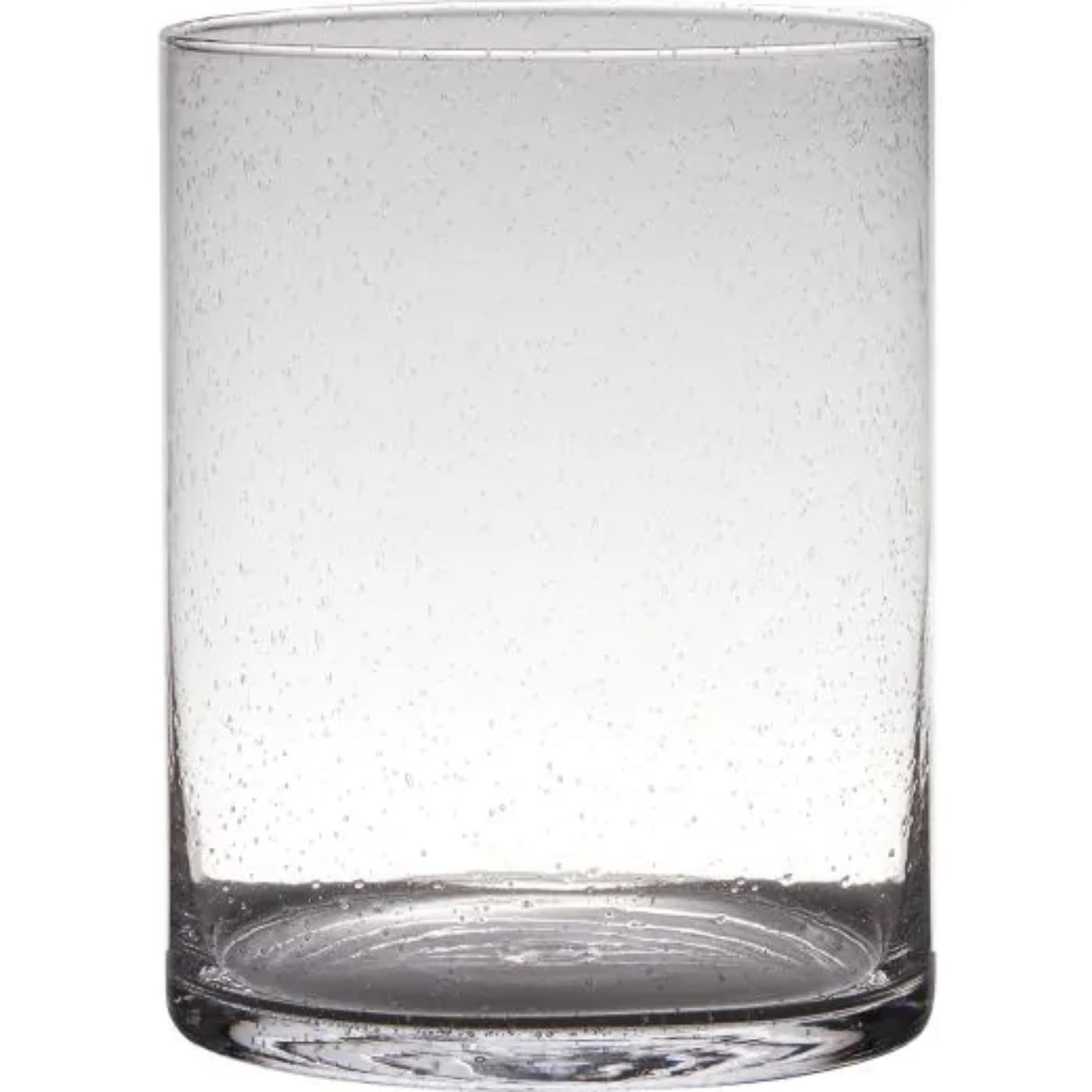 Hakbijl Cilindervaas Soda Bubbles Glas Ø19xH25cm