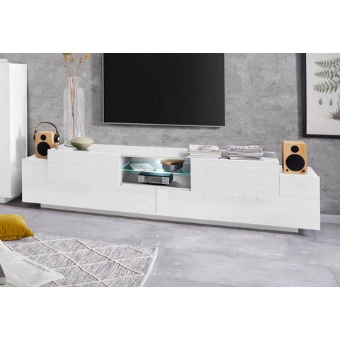 INOSIGN Tv-meubel Coro met 2 kleppen, 2 deuren, 1 glazen plank, breedte 220