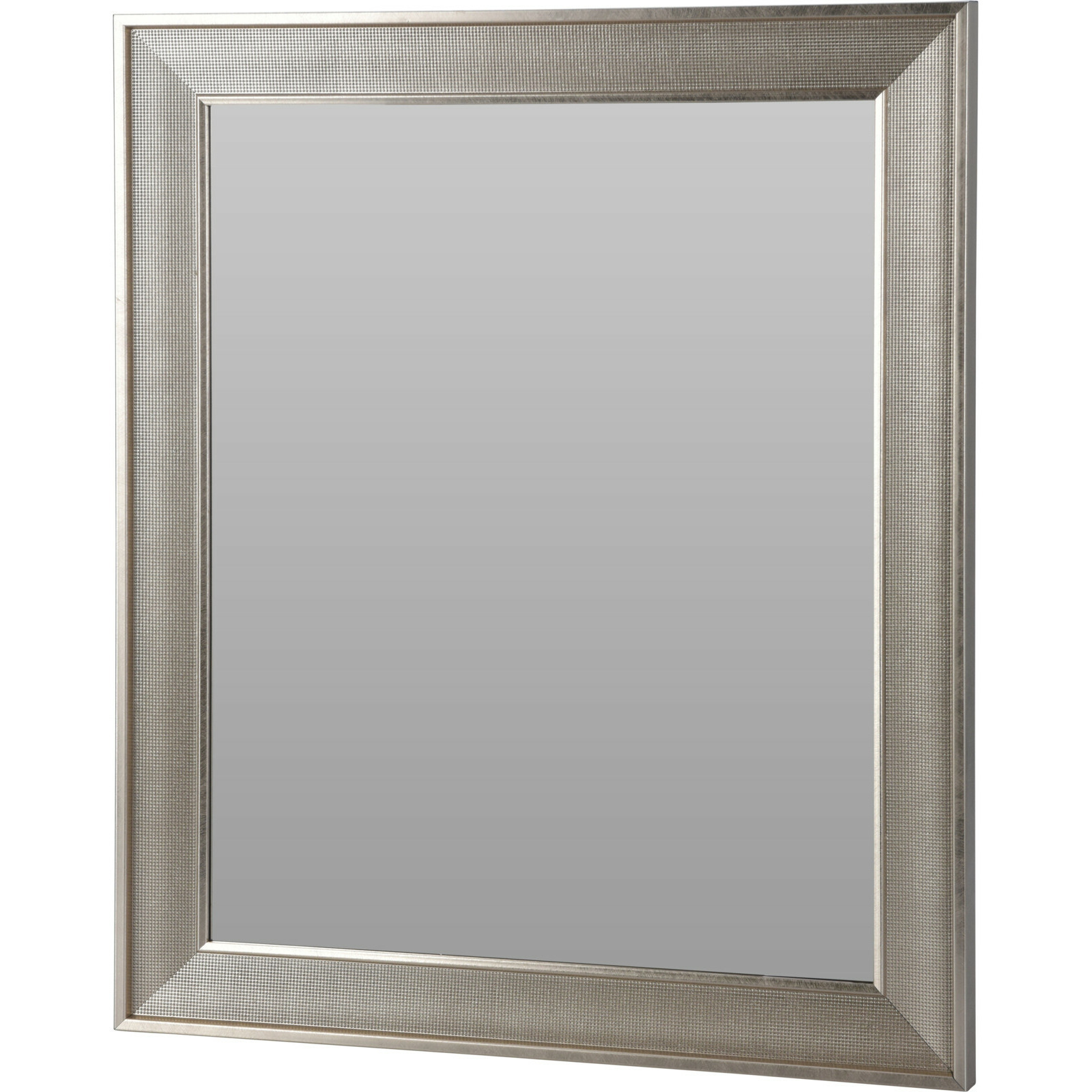 Home & Styling Wandspiegel met brede lijst Plata - frame kleur zilver - 50 x 60 cm -