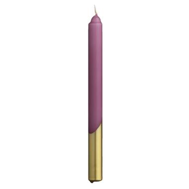 Leen Bakker Dinerkaars fuchsia/goudkleur - 25 cm - 3 stuks