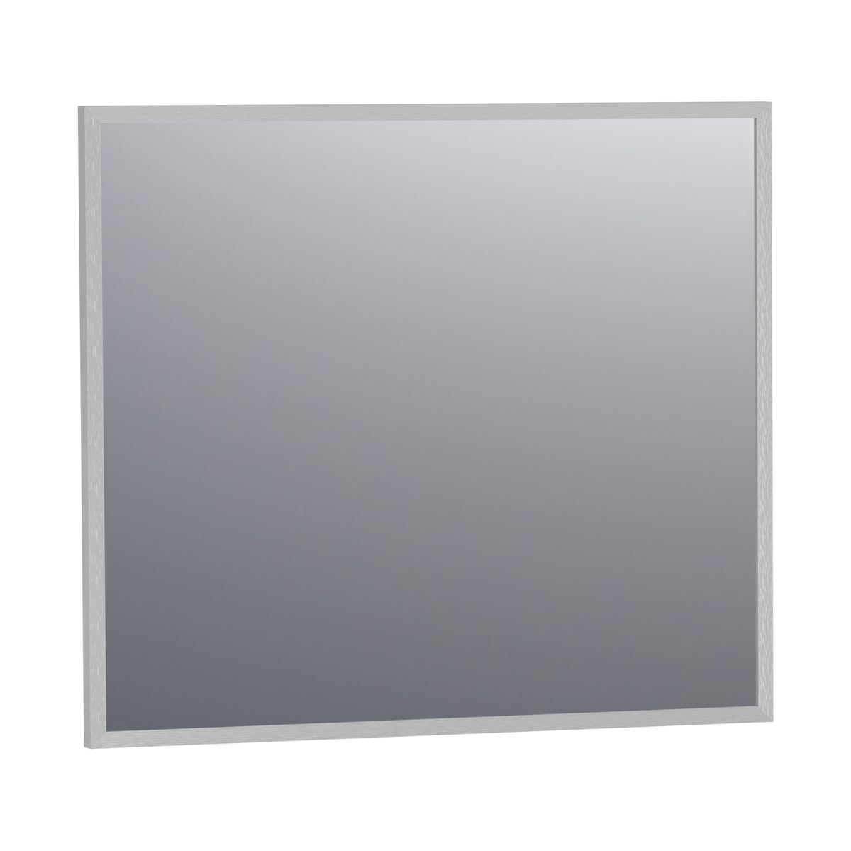 Brauer Onyx rechthoekige spiegel 80x70cm RVS geborsteld