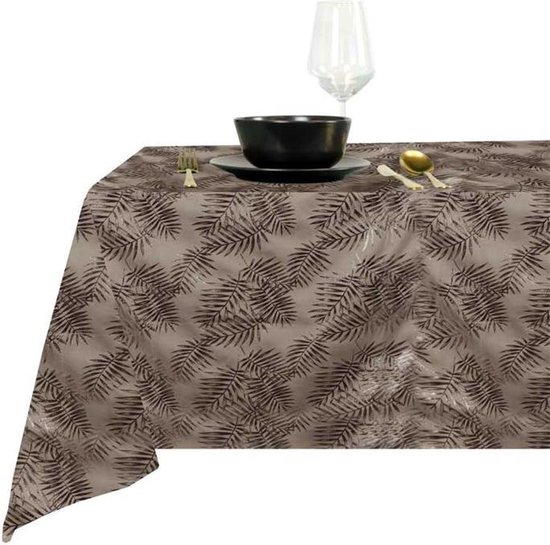 Unique Living Tafelkleed sid l250b150 cm taupe - 