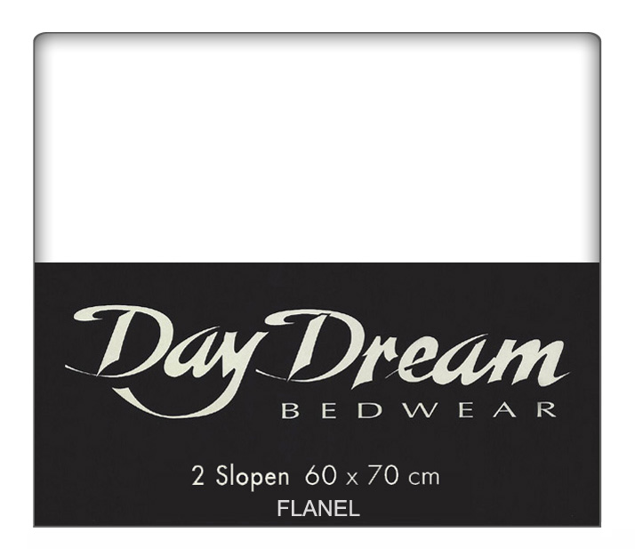 Day Dream Flanellen Kussenslopen Wit (2 stuks) 