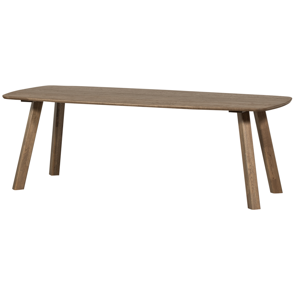 WOOOD-collectie Tablo Eettafel Deens Ovaal Dl 220X100Cm Cashmere Brown [Fsc]