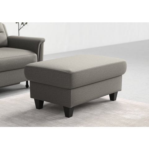 Sit&more Hocker met bergruimte Farö met bergruimte en binnenvering en wengékleurige poten