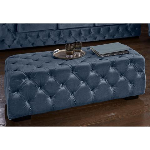 Guido Maria Kretschmer Home&Living Hocker Kalina met klassieke chesterfield-capitonnage