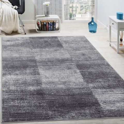 Paco Home Vloerkleed ECE 917 Korte pool, modern ruitdessin, gemêleerde look